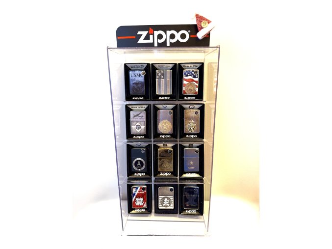 Complete US Armed Forces Zippo Collection | 12 Lighter Set & Display | Unfired