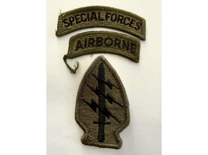 Original US Army Special Forces Patch Set | Subdued | Used