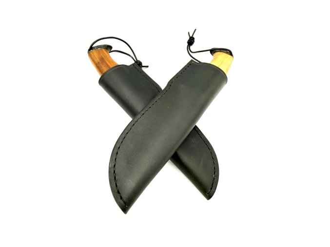 Unique Hand-Forged Matched Knife Set | Hamon Utsuri & Praga V3S | Mirror Composition