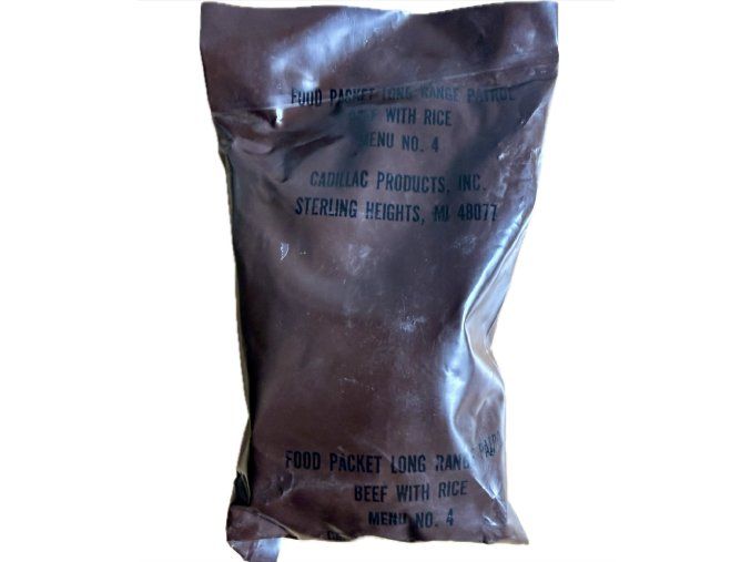 Original US Army Food Packet LRP (Menu No. 4) | Rare Unopened Ration