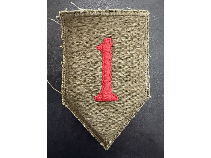 Original 1st Infantry Division "Big Red One" Patch | Green Back | 1950s-60s