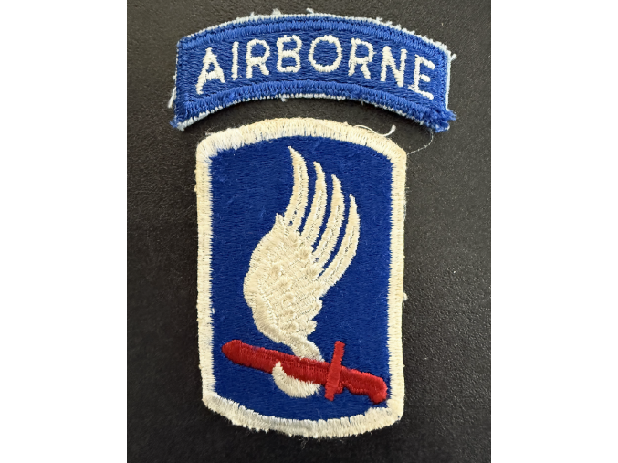 Original 173rd Airborne Brigade Patch w/ Tab | Cut Edge | 1960s
