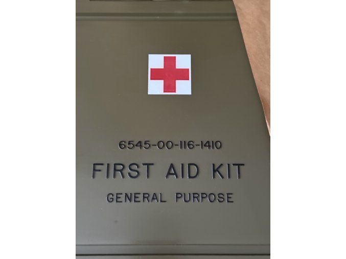 US GI Plastic First Aid Kit Case | Waterproof General Purpose | NSN 6545-00-116-1410