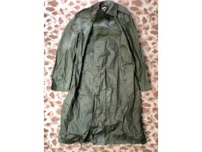 Coat, Man's, Nylon, Rubber Coated, Green M-2