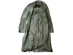 Coat, Man's, Nylon, Rubber Coated, Green M-2