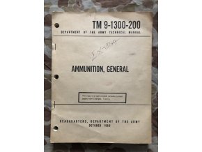 Manuál Ammunition, General - 1969