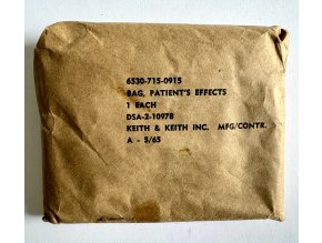 Bag, Patient's Effects - 1965 - NIB