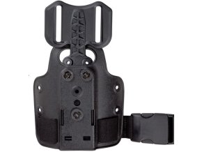 6004-25 - SINGLE STRAP LEG SHROUD WITH DROP FLEX ADAPTER - Black