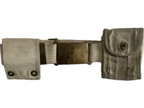 Vietnam USMC White Pistol Belt Set