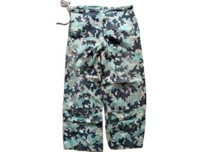 ČSLA Kalhoty "Dubáky" s Poutky | Leibermuster | Pas 90 cm | Dobové Opravy