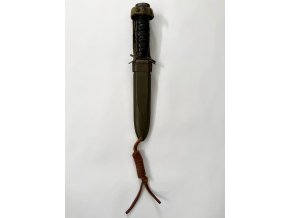 WWII US M3 Knife | Kinfolks Inc. 1943 Blade Marked | Early M8 Scabbard