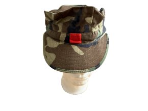 USMC Woodland Utility Cap | "Red Patch" Landing Support | 1999 | Size XS