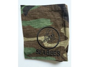 US Navy SEABEES Ripstop Pocket Panel | Woodland Camo