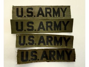 Original U.S. ARMY Branch Tape | Subdued OD/Black | Used (Uniform Removed)