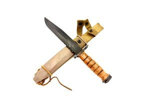 Rare USMC OKC-3S Bayonet | Ontario Knife Co. | Leather Handle | Unissued Blade