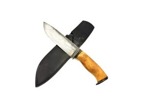 Hand-Forged Damascus Knife | Birch Burl | Unique Custom | #1