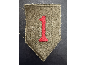 Original 1st Infantry Division "Big Red One" Patch | Green Back | 1950s-60s