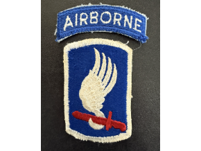 Original 173rd Airborne Brigade Patch w/ Tab | Cut Edge | 1960s
