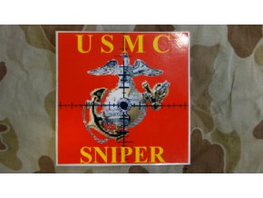 Nálepka USMC - Sniper