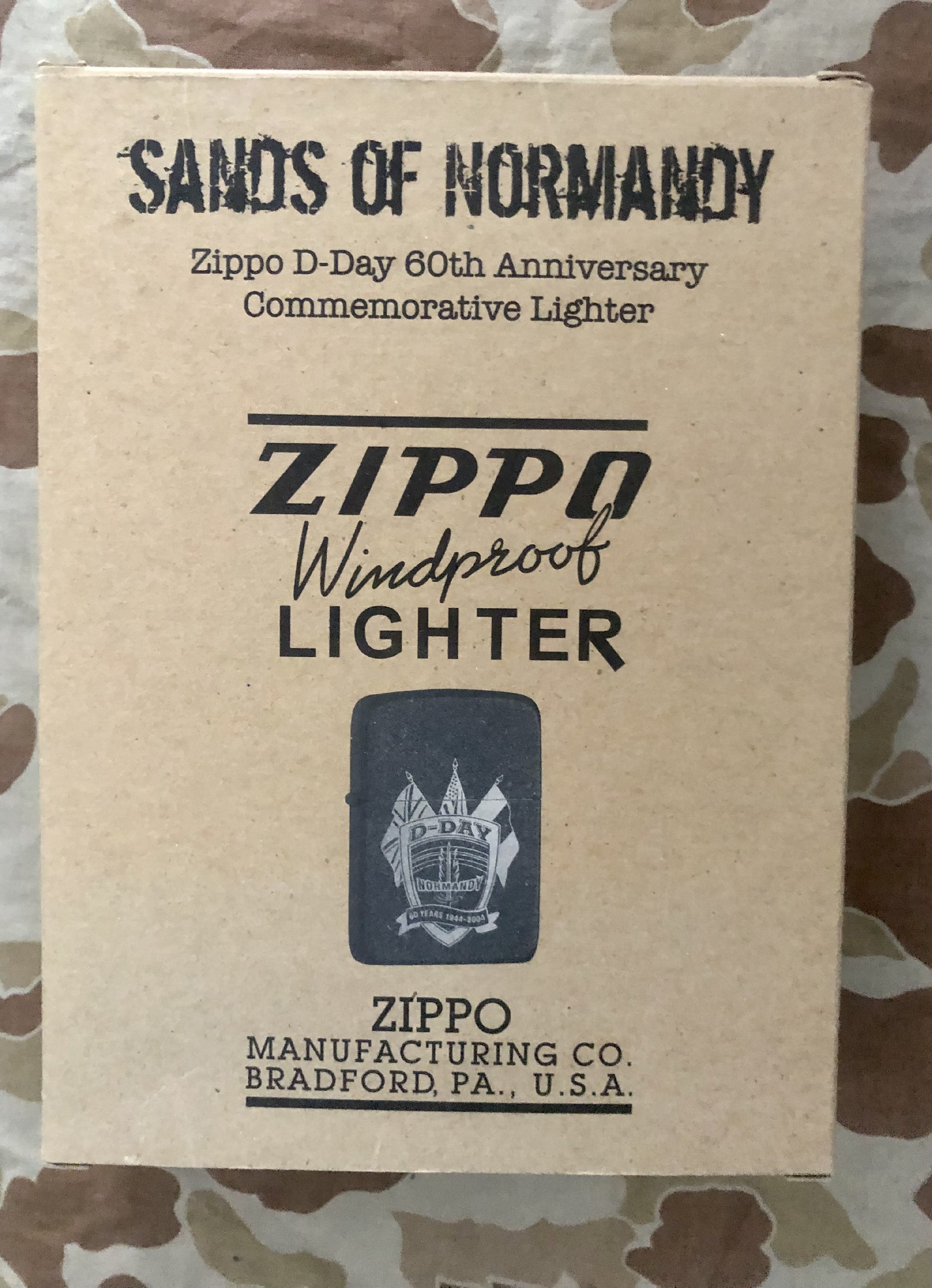 Zippo D-Day 60th Anniversary Sands of Normandy Commemorative Lighter Ltd Edition