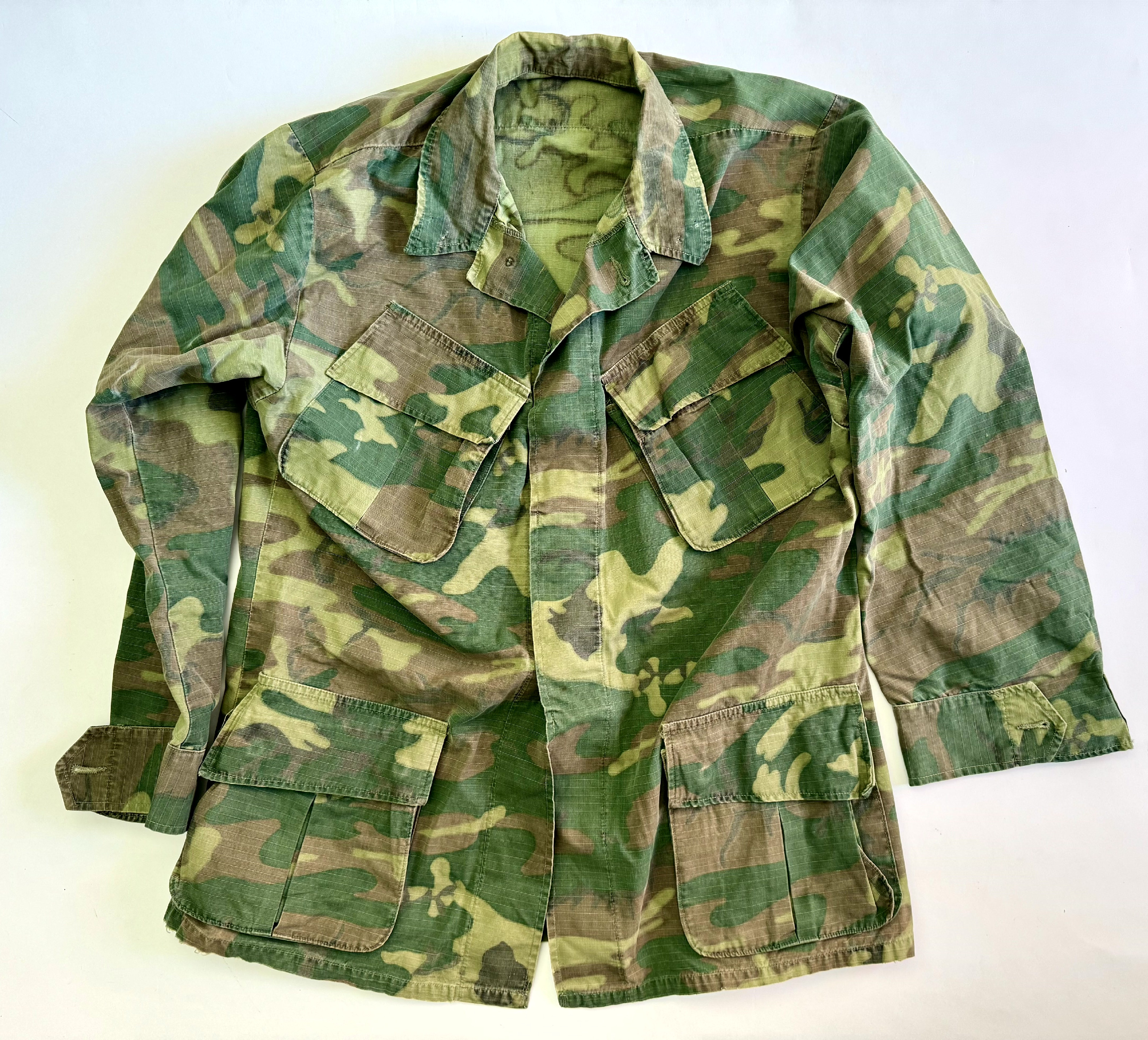 Coat, Man's, Camouflage Cotton, Wind Resistant Poplin ERDL M-R