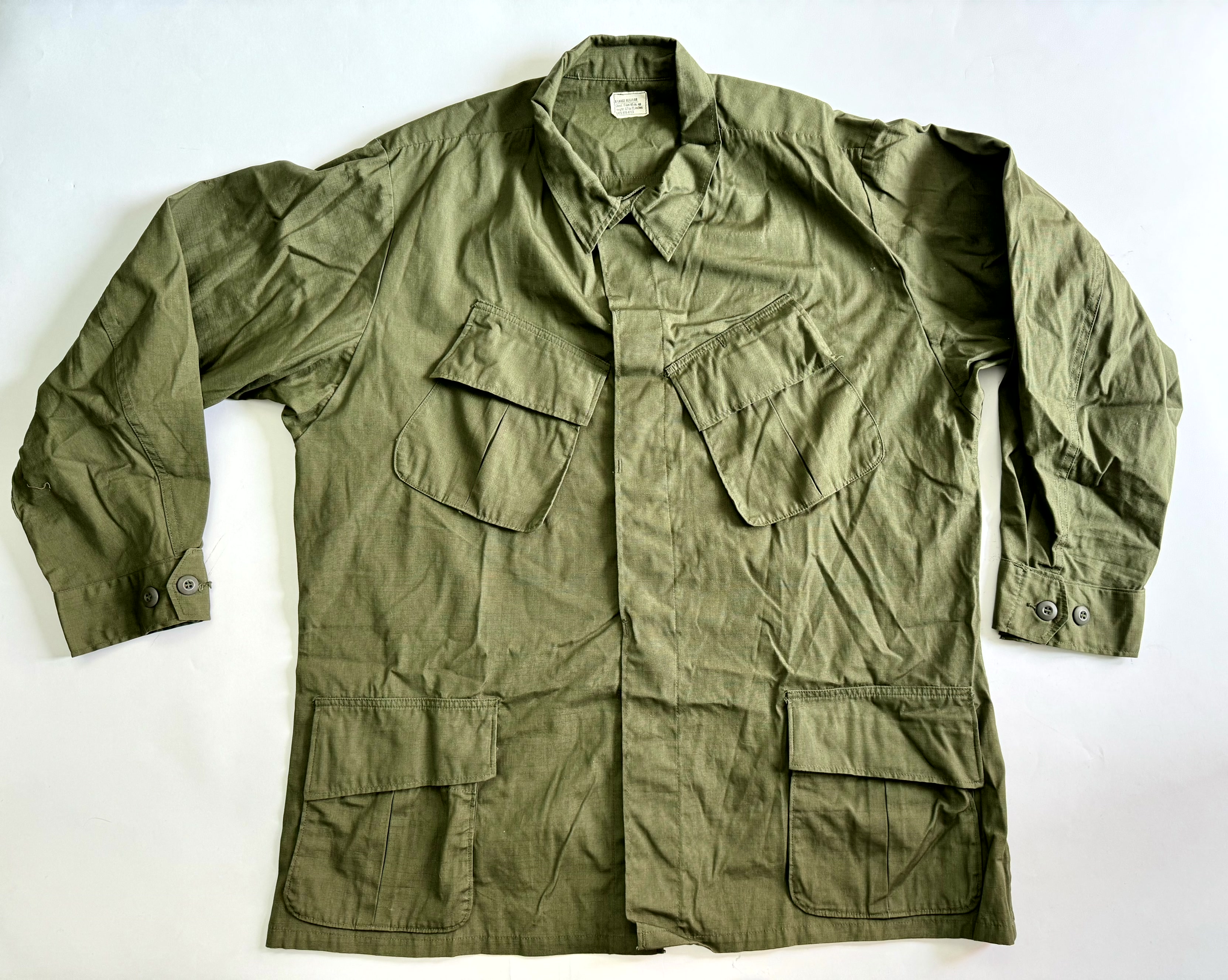 Coat, Man's, Cotton W/R RIP-STOP Poplin, OG 107 - XL- 1969 NOS