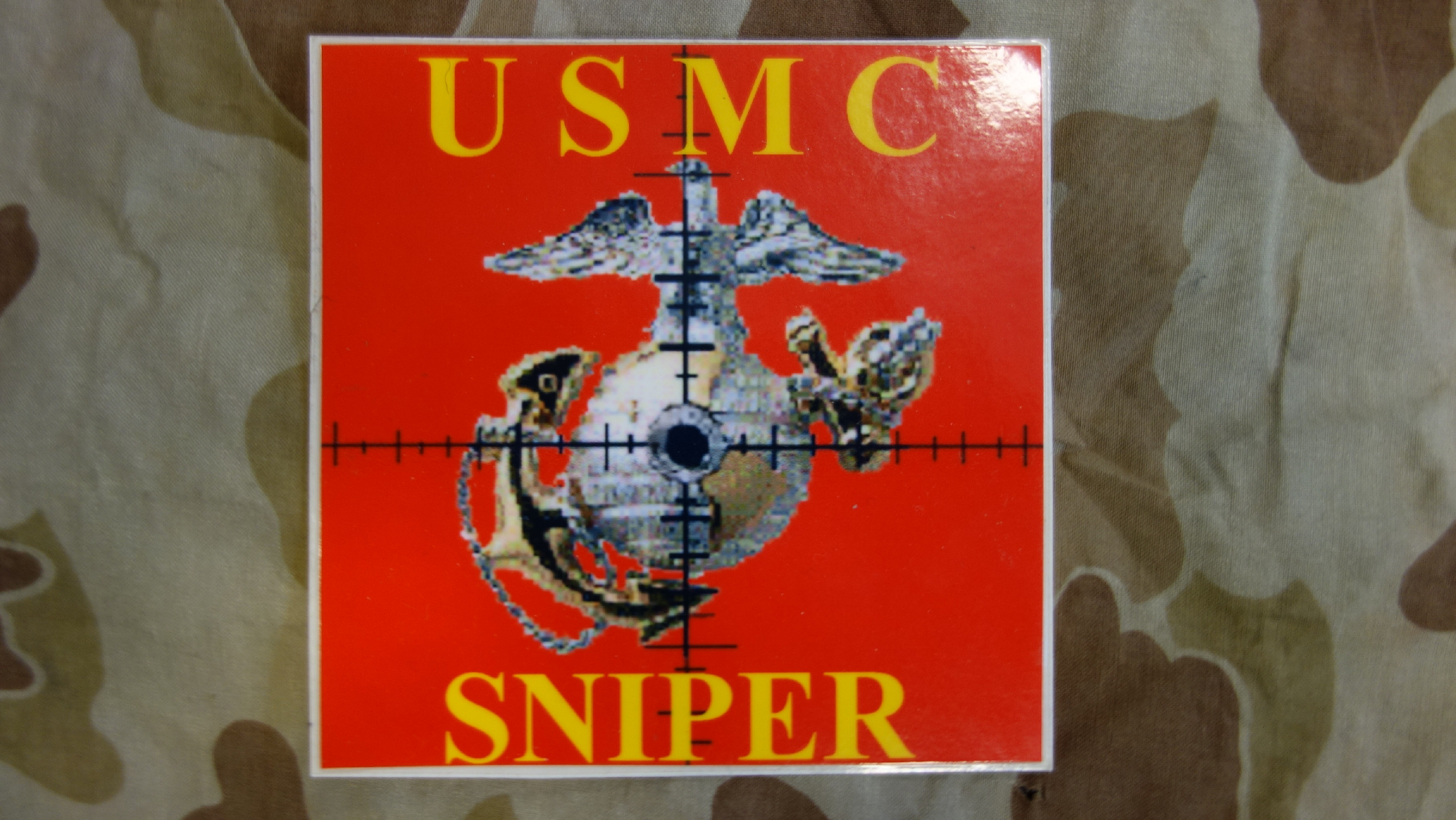 Nálepka USMC - Sniper