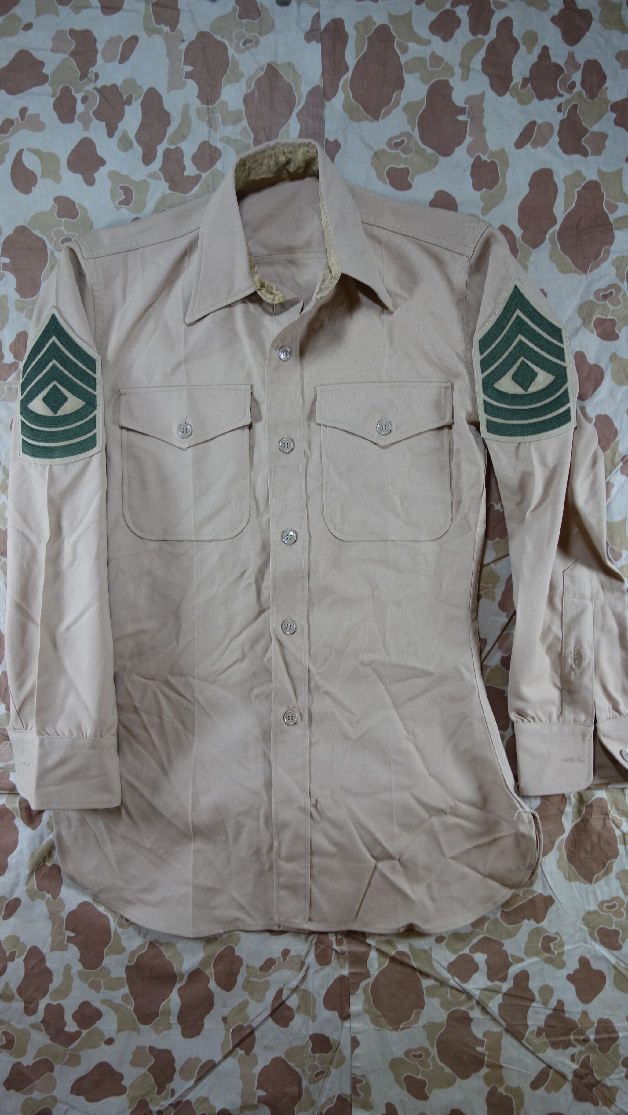 USMC písková košile dlouhý rukáv - starý typ