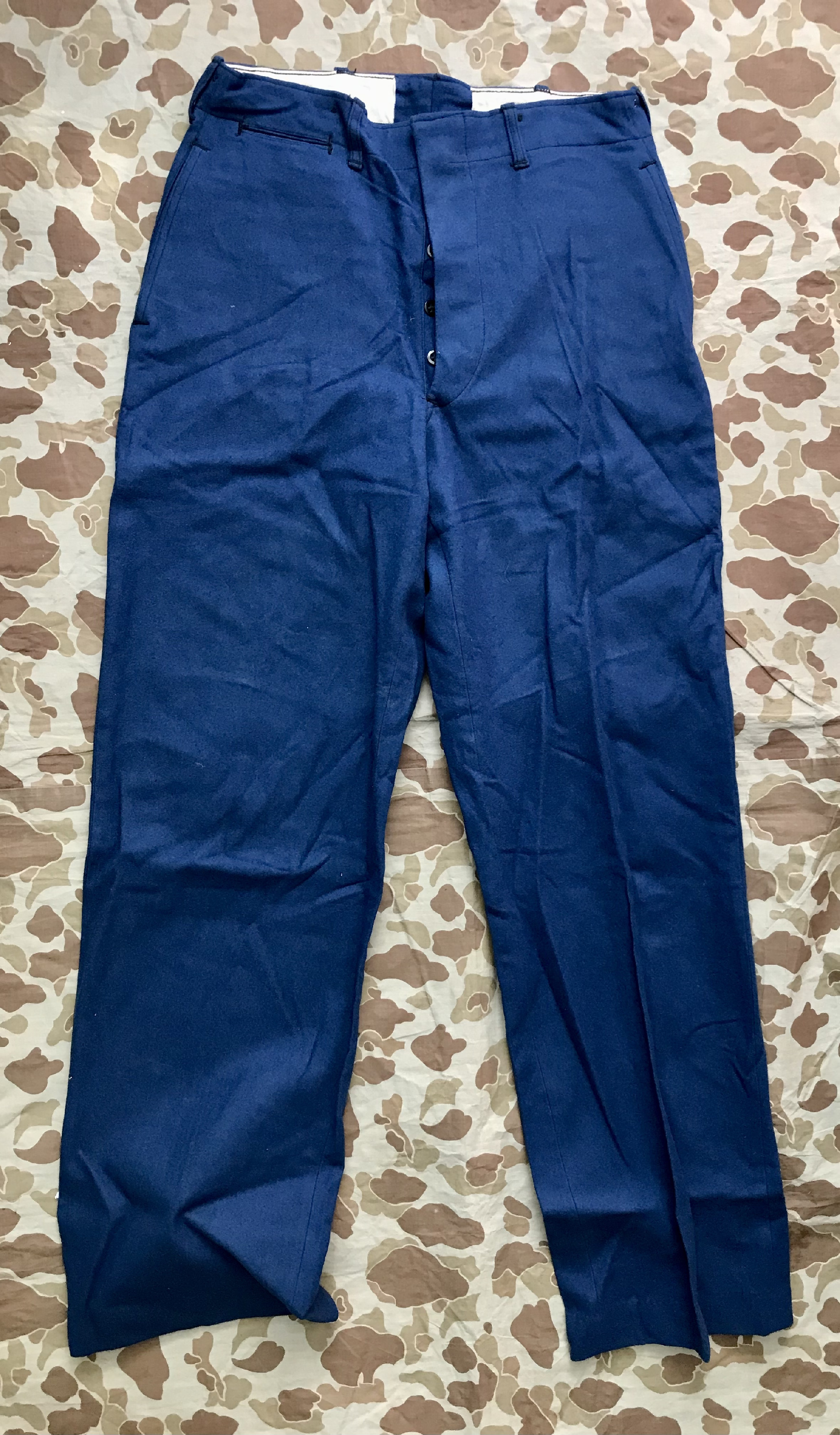 USMC Blue Dress kalhoty vlněné