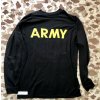 Černé tričko US Army - dlouhý rukáv