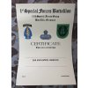 Certifikát 1/10th Special Forces Group Bad Tolz