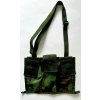 MOLLE II Pouch, 6 Magazines, Bandoleer, M16A2 - Woodland - used