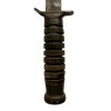 US M3 Trench Knife (1943) – Utica (U.C.) – Blade Marked + M6 Leather Scabbard BarWood