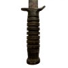 US M3 Trench Knife (1943) – Utica (U.C.) – Blade Marked + M6 Leather Scabbard BarWood