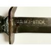 US M3 Fighting Knife Utica (Blade Marked) | M8A1 Scabbard | WWII Era