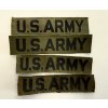 Original U.S. ARMY Branch Tape | Subdued OD/Black | Used (Uniform Removed)