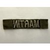 Original US Army Name Tape (MARTIN) | Early Nylon Web (1970s) | Used