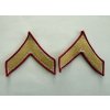 Original USMC PFC Sleeve Rank Insignia (Pair) | Dress Blue | Used