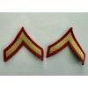 Original USMC PFC Sleeve Rank Insignia (Pair) | Dress Blue | Used