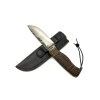 Hand-Forged Knife from Praga V3S Spring | Historic Leather Handle | Hamon