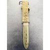 Original WWII US M3 Trench Knife (Camillus) w/ Painted M8 Scabbard | Guard Marked