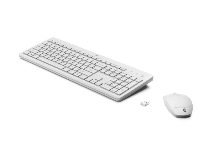 HP 230 Wireless Mouse and Keyboard Combo White 1b
