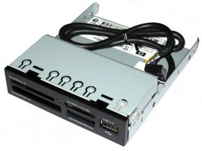 Čtečka paměťových karet SDHC/SDXC/MMC/CF včetně 1x předního USB