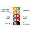 Tlačítko s LED diodami - zápínací tlačítko Intel front panel