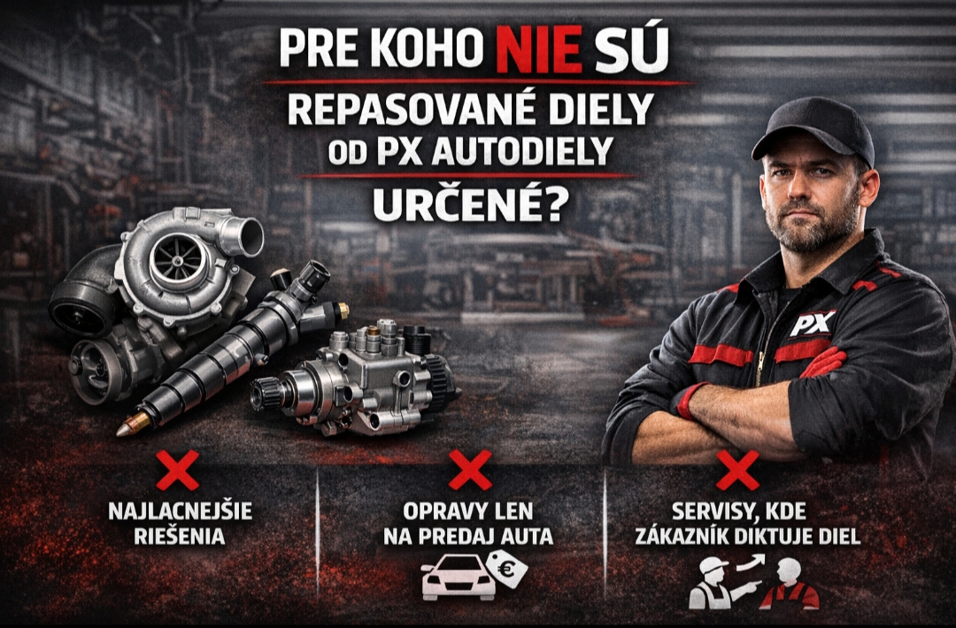 Pre koho nie sú repasované diely od PX Autodiely určené?