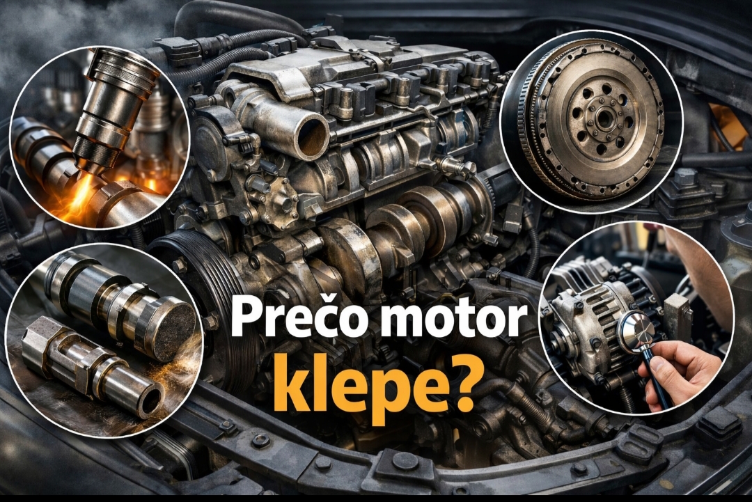 Prečo motor klepe na voľnobeh? - príčiny klepania