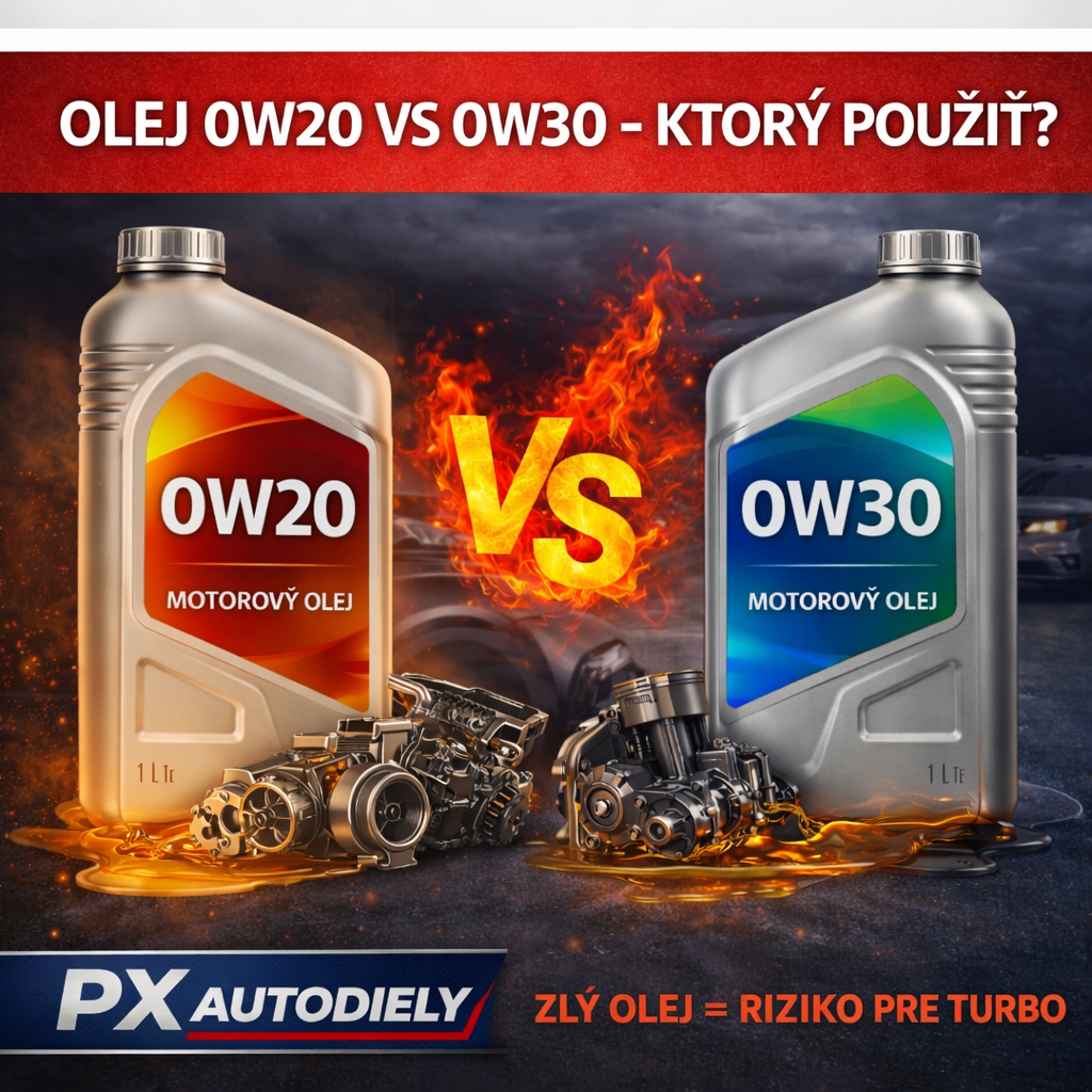 Olej 0W20 vs 0W30 – aký je v nich rozdiel a aký vplyv má na turbo?