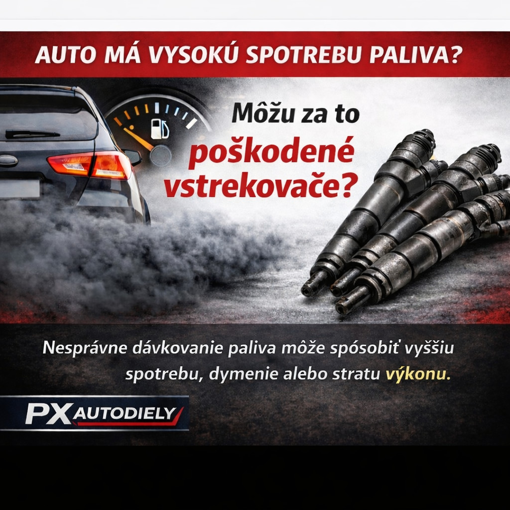 Auto ma vysokú spotrebu - môžu za to vstrekovače?