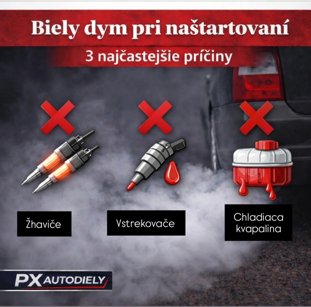 Biely dym pri naštartovaní - príčiny?