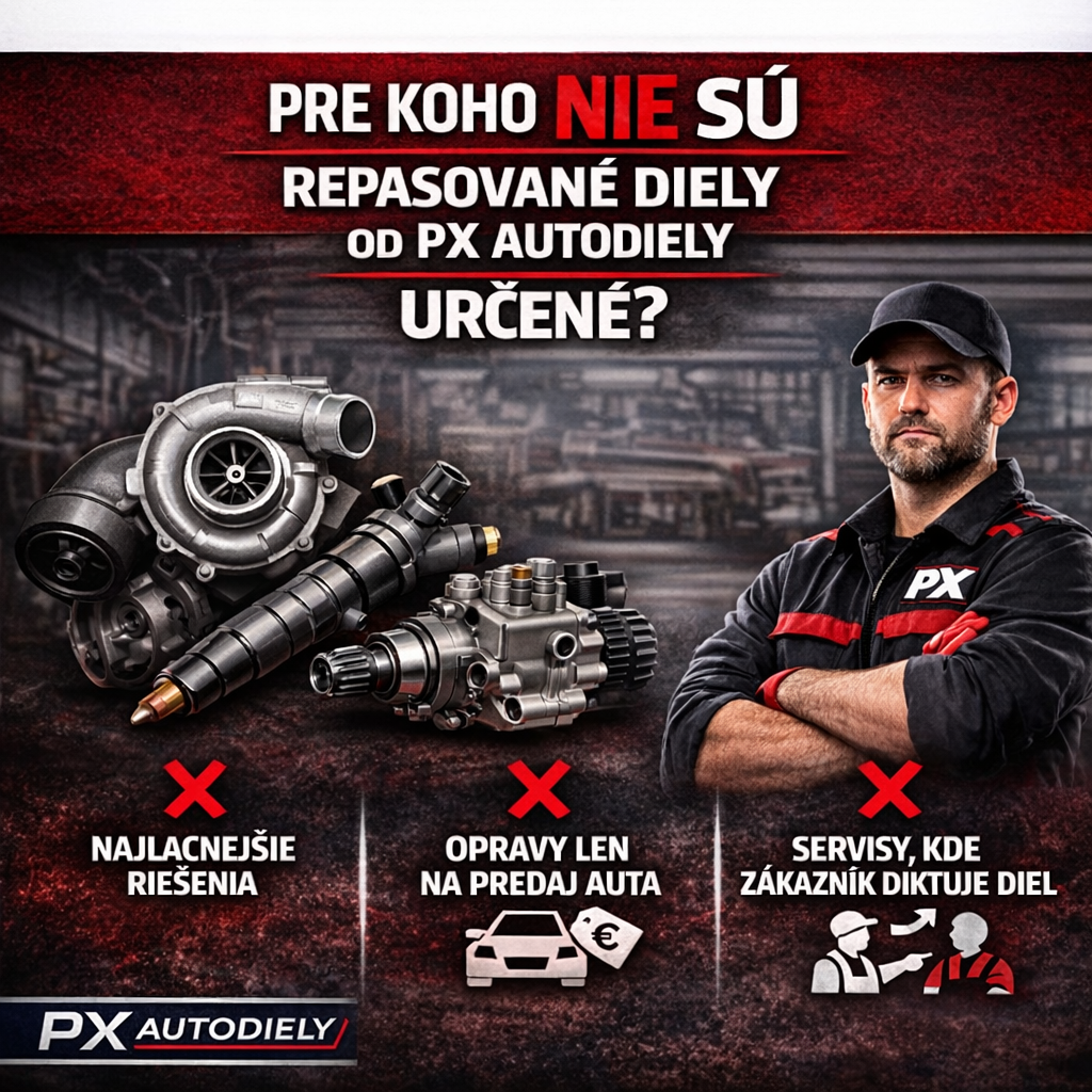 Pre koho nie sú repasované diely od PX Autodiely určené?